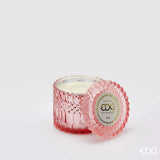 EDG Enzo De Gasperi Vela Crystal New + Caja de Regalo H10,5 D11 Rosa