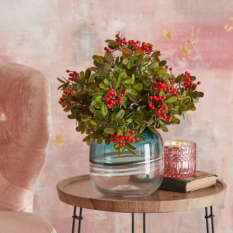 EDG Enzo De Gasperi Vela Crystal New + Caja de Regalo H10,5 D11 Rosa
