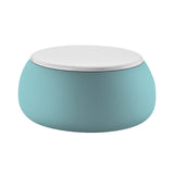 plust plust t ball tavolino contenitore con piano acquamarina