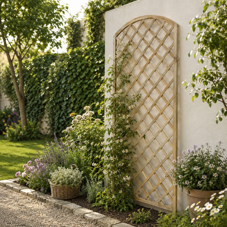 L'Arcolaio Griglia Legno Garden Arco 90x180cm Impregnato per Outdoor