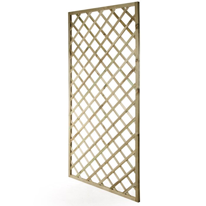 La Enrejado Malla Madera Garden Rectangular Madera Impregnada 100x200cm
