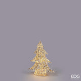 EDG Enzo De Gasperi Albero di Natale Led Stripes 720 MicroLed H 58 Cm L 48 Cm L 9,5 Cm Oro