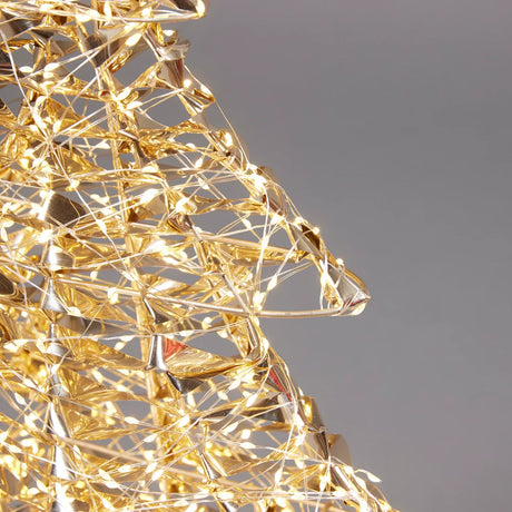 EDG Enzo De Gasperi Albero di Natale Led Stripes 2.400 MicroLed H 150 Cm L 106 Cm L 22 Cm Oro