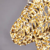 EDG Enzo De Gasperi Decoro Natale Renna Stripes 300 MicroLed H 75 Cm IP 44 Gold