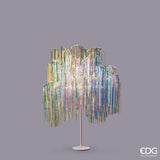EDG Enzo De Gasperi Árbol de Navidad Led Flecos 600 Microled H 150 Cm D 90 Cm Natural
