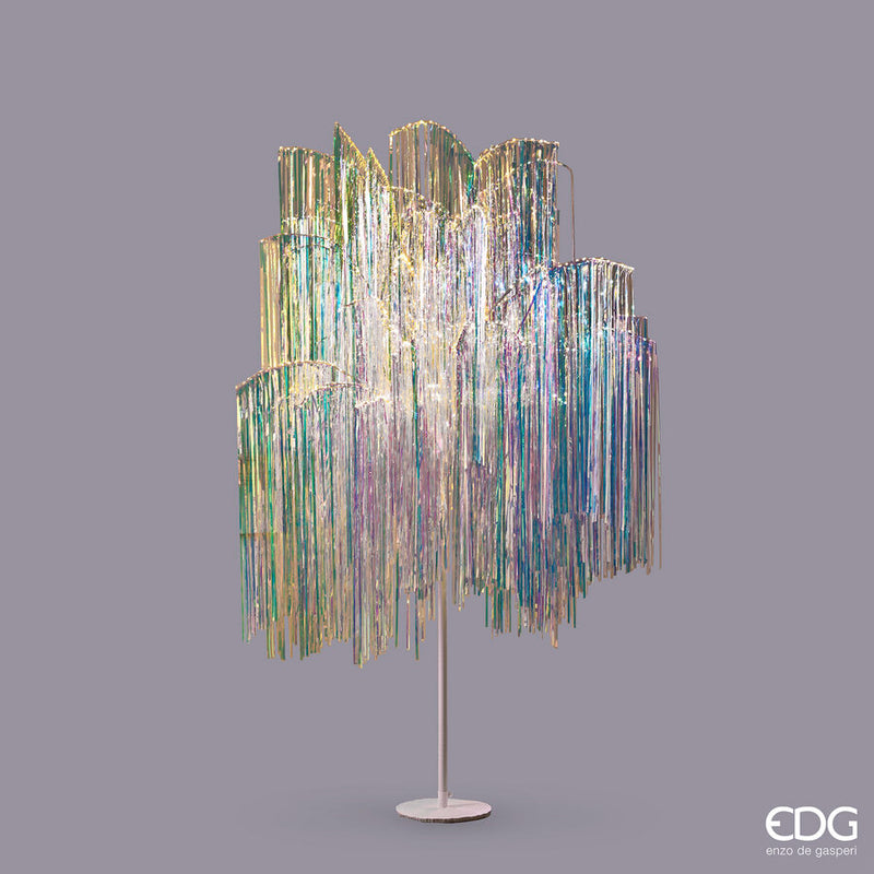 EDG Enzo De Gasperi Árbol de Navidad Led Flecos 960 Microled H 180 Cm D 140 Cm Natural