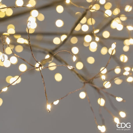 EDG Enzo De Gasperi Decoro Tarassaco Rich Negro MicroLED H280 Ø100 cm IP44 – Decoración Navideña Luminosa