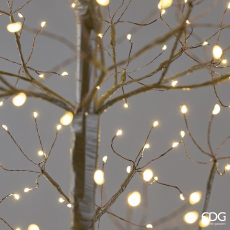 EDG Enzo De Gasperi Albero di Natale Faggio Slim 528 LED H120 cm Nero IP44 – Albero Natalizio Luminoso