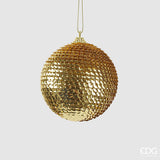 EDG Enzo De Gasperi Adorno Navidad Bola Escamas D 8 Cm Oro