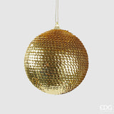 EDG Enzo De Gasperi Adorno Navideño Bola Escamas D10 Cm Oro
