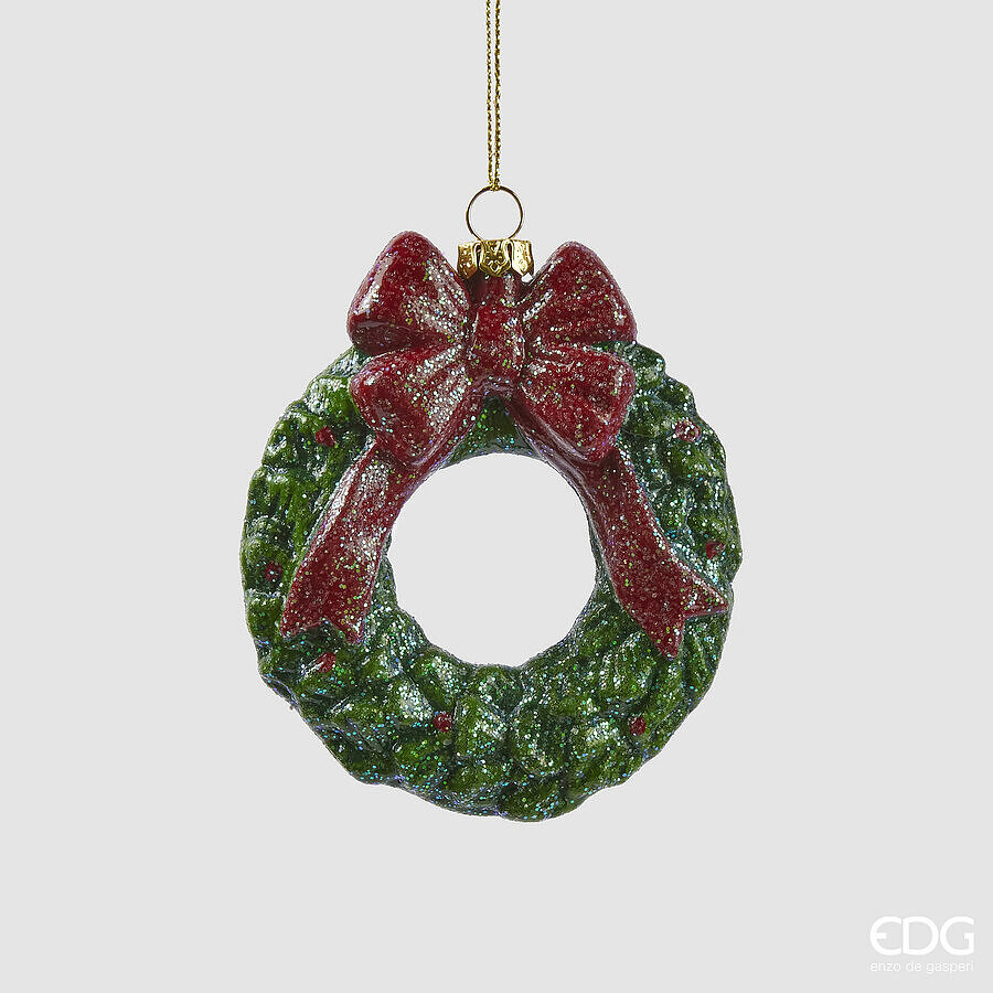 EDG Enzo De Gasperi Adorno Navideño Guirnalda D 10 Cm Verde