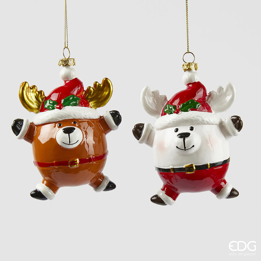 Adorno Navideño Rena EDG Enzo De Gasperi D 11,5 Cm Multicolor 1 Pz