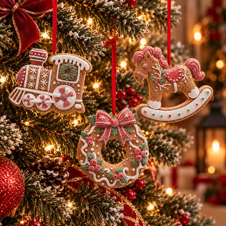 EDG Enzo De Gasperi Adorno Navideño Decomix Surtido H11x11 cm Multicolor 1 Ud – Decoración para Árbol de Navidad