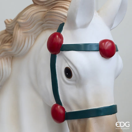 EDG Enzo De Gasperi Base Navideña Pino Caballo Carrusel H.253 Green Red