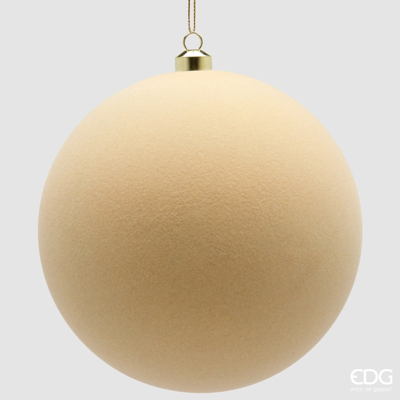 Bolas de Navidad EDG Enzo De Gasperi en Terciopelo Brown Mix Ø20 cm – Set 3 Uds