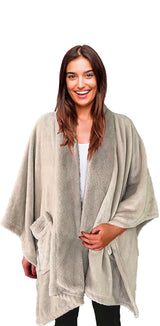 regalo italiano regalo italiano vestaglia natale plaid flanella 130 x 160 cm ass rosa grigio 1 pz ean 8021785661615