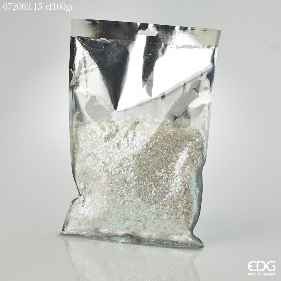 EDG Enzo De Gasperi Copos de Nieve Navidad 160 Gr Blanco Rosa