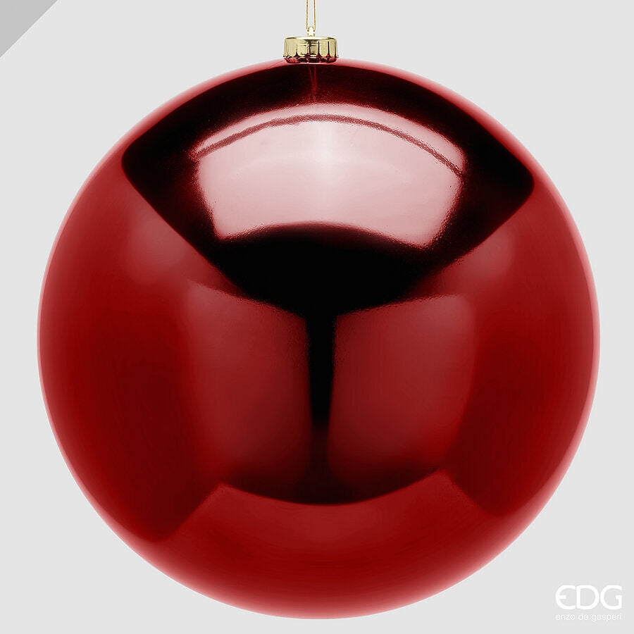 Bola de Navidad EDG Enzo De Gasperi Brillante Burgundy Ø25 cm – Adorno Navideño