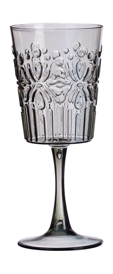 regalo italiano regalo italiano calice vino plastica wieky ass d 9 cm h 20 cm grigio blu o porpora 1 pz ean 8021785673588