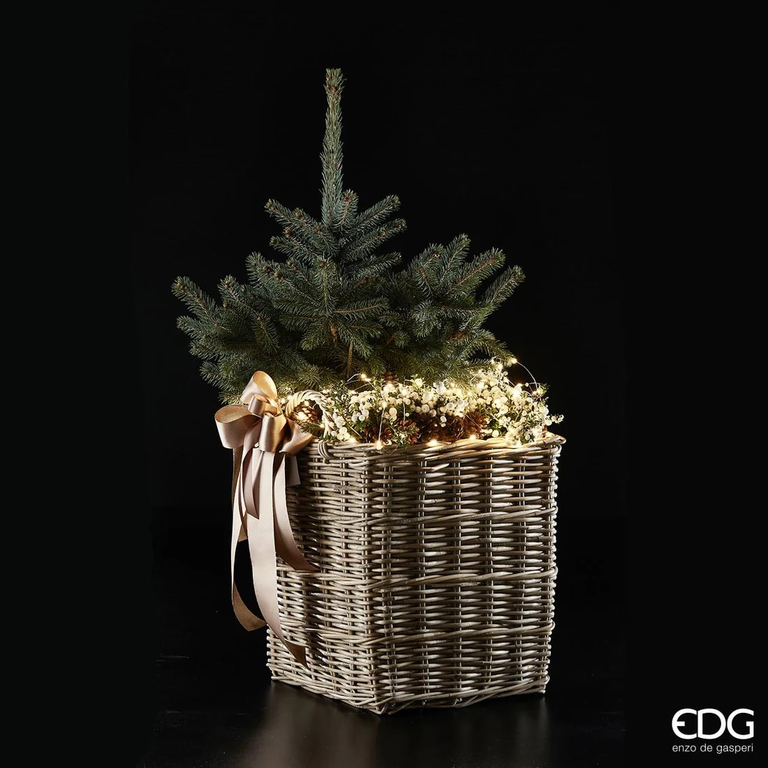 EDG Enzo De Gasperi Luces Navidad MicroLed X 20 140 + 50 Cm Marfil
