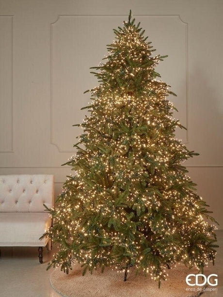 EDG Enzo De Gasperi Árbol de Navidad Pino Spark H 240 Cm D 184 Cm 7.200 Led