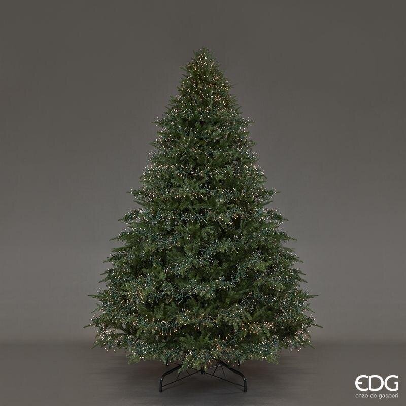 EDG Enzo De Gasperi Árbol de Navidad Pino Spark H 270 Cm D 198 Cm 8.400 Led Verde