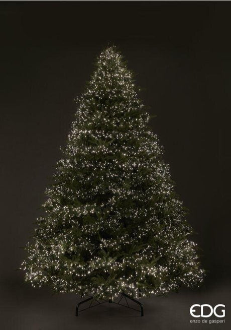 EDG Enzo De Gasperi Árbol de Navidad Pino Spark H 270 Cm D 198 Cm 8.400 Led Verde