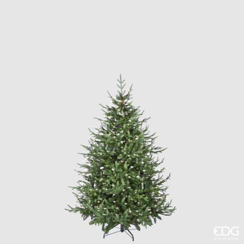 EDG Enzo De Gasperi Árbol de Navidad Pino Luxury A 180 Cm Ø 136 Cm con 3.000 LED Verde