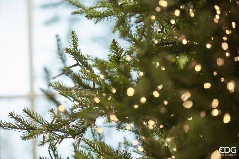 EDG Enzo De Gasperi Árbol de Navidad Pino Luxury A 180 Cm Ø 136 Cm con 3.000 LED Verde