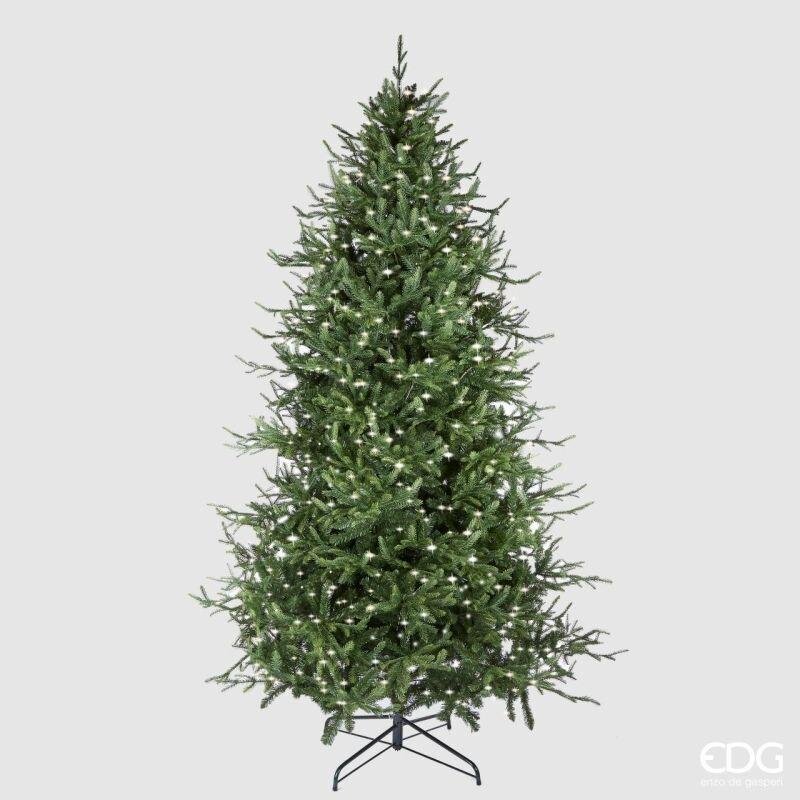EDG Enzo De Gasperi Árbol de Navidad Pino Luxury H 270 Cm D 163 Cm con 6.000 Led Verde