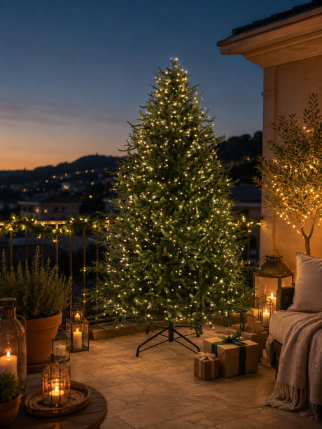 EDG Enzo De Gasperi Árbol de Navidad Pino Luxury H 300 Cm D 186 Cm con 7.000 Led Verde