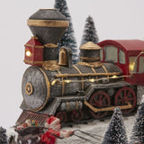 EDG Enzo De Gasperi Estación de Tren con Led Navidad H 24 Cm 38 x 27 Cm Multicolor