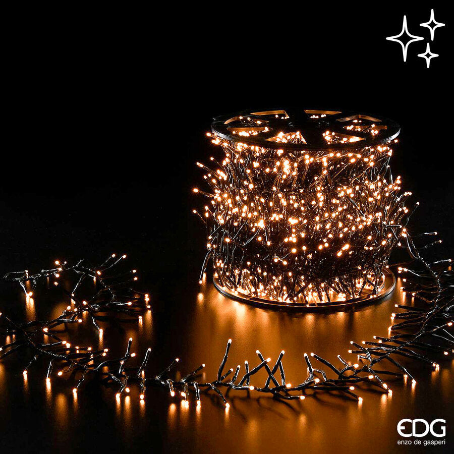 EDG Enzo De Gasperi Luces Navidad MiniLed X 3.000 30 Mt Bobina Ivory