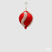 EDG Enzo De Gasperi Bola Navidad Silk Perle D 12 Cm Rojo