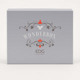 Portacandela Babbo Natale EDG Enzo De Gasperi Deco H 12 cm Caja Regalo Verde Rosa
