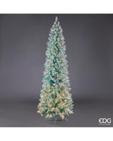 EDG Enzo De Gasperi Árbol de Navidad Pino Candy Nevado con 480 Led H 210 Cm D 78 Cm Tiffany