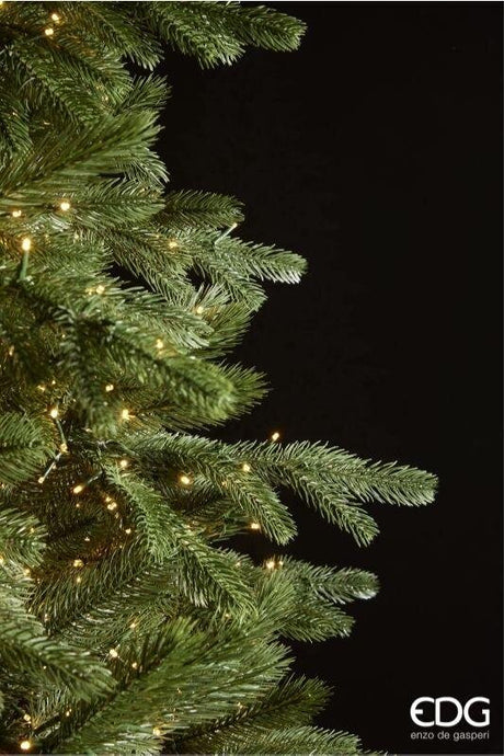 EDG Enzo De Gasperi Árbol de Navidad Pino Imperial New 2.500 MiniLed H 180 Cm D 130 Cm Uso Exterior Verde 100% PE