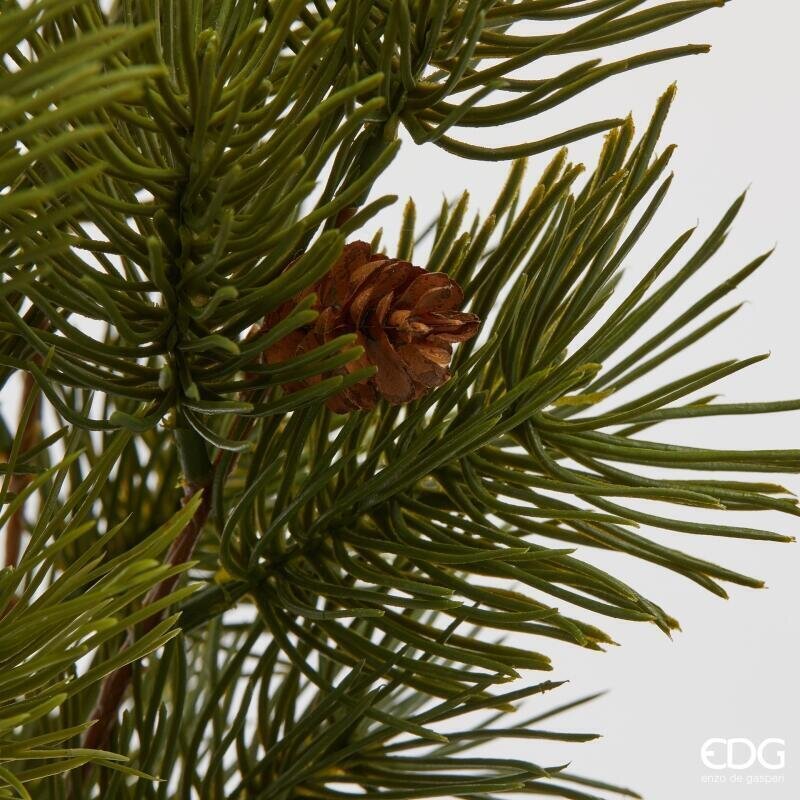 EDG Enzo De Gasperi Cespuglio di Pino Artificiale con Pigne Green H45 cm – Decorazione di Natale