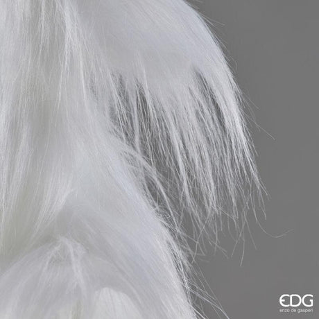 EDG Enzo De Gasperi Pino Furry Blanco H150 Ø90 cm – Árbol de Navidad Blanco