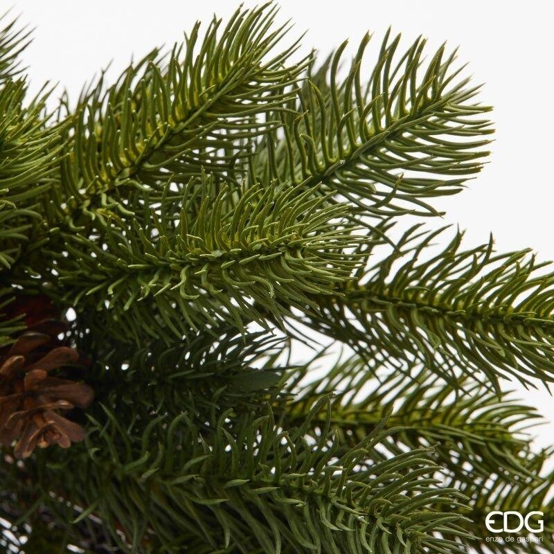 EDG Enzo De Gasperi Corona Verde di Pino con Piñas Ø48 cm – Decoración Navideña