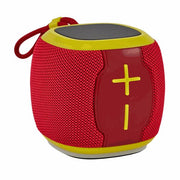 L'Arcolaio Altavoz Bluetooth Cube FM Rojo/Amarillo 10x10x9,2 cm