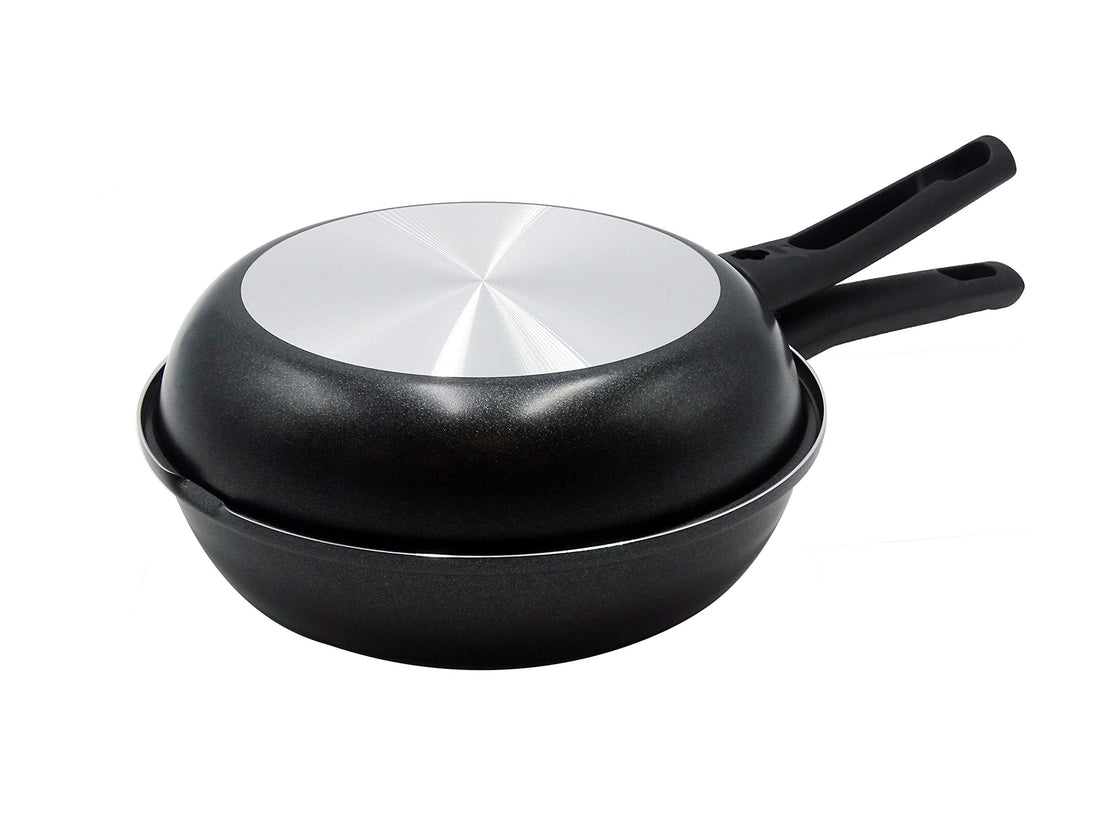 AGNELLI Horno Doble de Aluminio Antiadherente con Asas de Baquelita D 28 cm