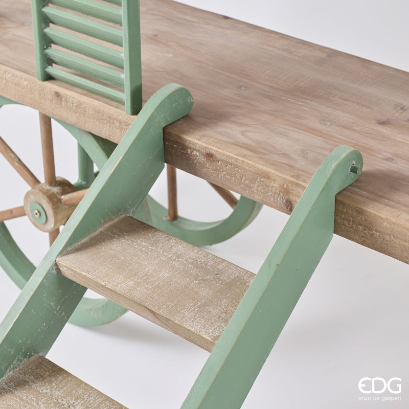 EDG Enzo De Gasperi Espositore Natale Rettangolare in Legno Sage 275x40xH195 cm – Larghezza Senza Scala 185 cm, Smontabile