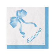 Big Party Servilletas Papel Bautizo 25 x 25 Cm Paq 20 Uds Celeste