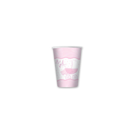 big party big party bicchieri carta its a girl 80 cc cf 8 pz rosa ean 8020834745603