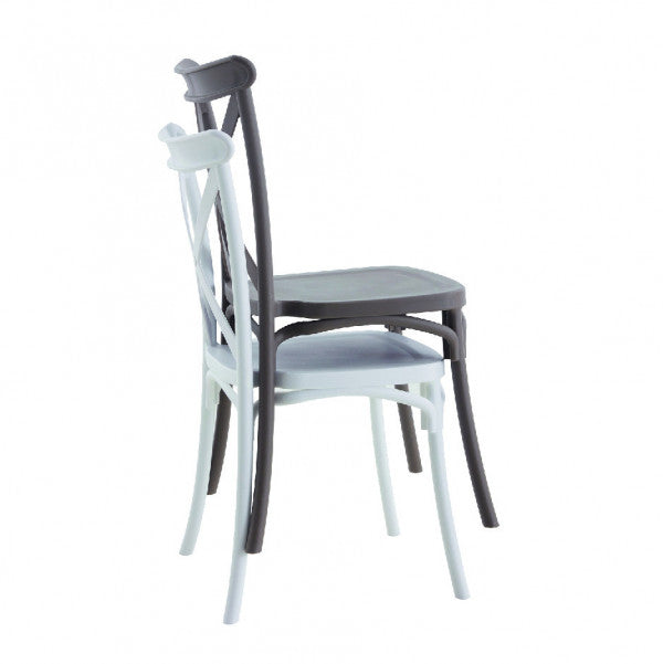 Silla Cross Campesina Negra L'Arcolaio - Polipropileno Resistente