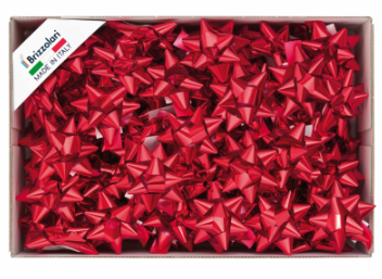 Brizzolari Escarapelas Estrella Splendid Rojas 10mm Paq 100 Uds