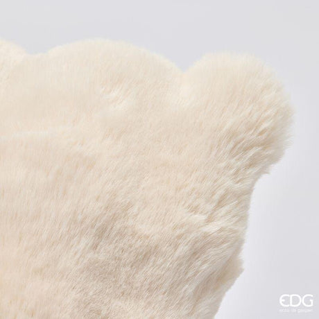 EDG Enzo De Gasperi Cuscino Furry Quadrato Bianco 45x45 cm – Idea Regalo Natale
