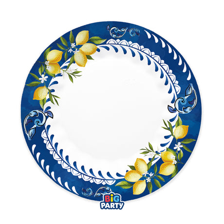 big party big party piatti carta amalfi d 25 cm cf 6 pz ean 8020834766257