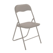 Silla L'Arcolaio My Plegable Metal Acolchada Gris Tórtola